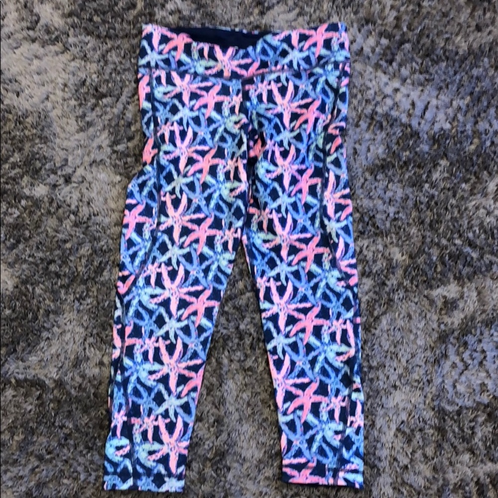 Starfish print leggings